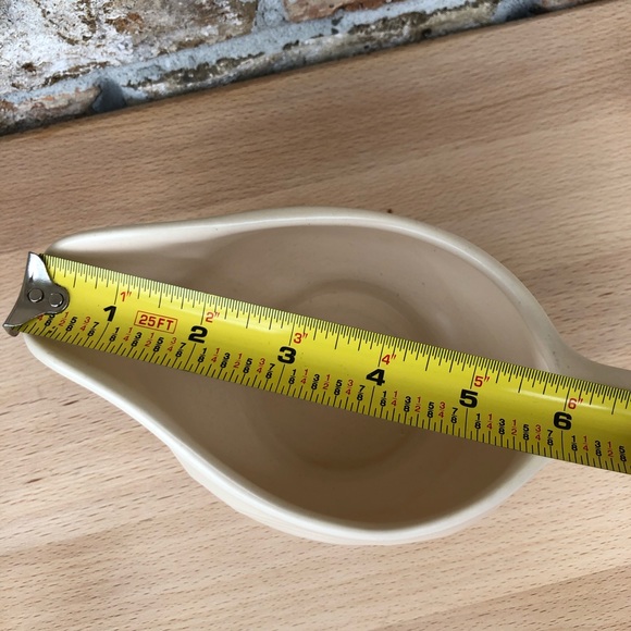 Pfaltzgraff Made Usa No 436 Vintage Pattern Floral Tan Ivory Gravy Boat Server - Picture 9 of 10